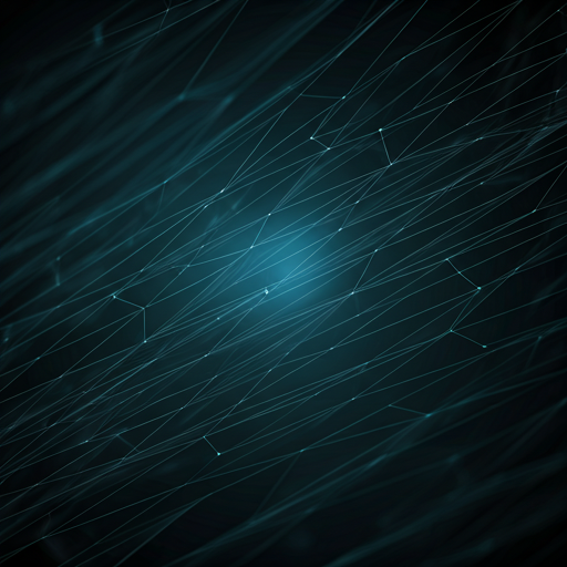 Abstract geometric lines representing digital pathways